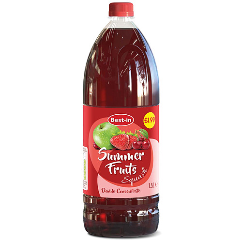 B/In Summer Fruits Cordial 1.5Ltr PM £1.99