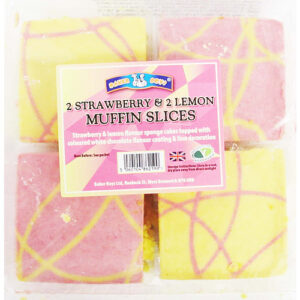 Baker Boys Strawberry & Lemon Muffin Slices
