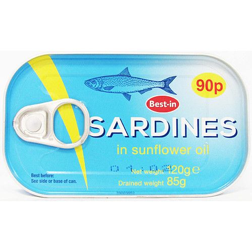 Best In Sardines In Sunflower Oil PM 90p