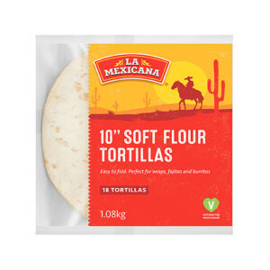 La Mexicana 25cm Flour Tortilla 18pk