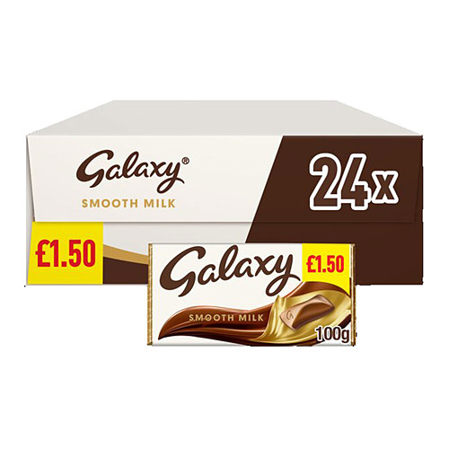 Galaxy Smooth Milk Chocolate Block Bar £1.50 PMP 100g