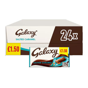 Galaxy Salted Caramel & Milk Chocolate Block Bar £1.50 PMP 135g