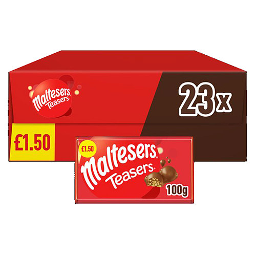 Maltesers Teasers Milk Chocolate & Honeycomb Block Bar £1.50 PMP 100g
