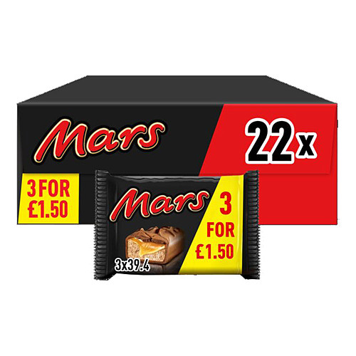 Mars Caramel, Nougat & Milk Chocolate Snack Bars Multipack £1.50 PMP 3x39.4g
