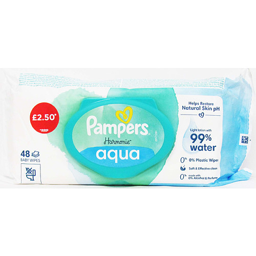 Pampers Harmonie Aqua Baby Wipes PM £2.50