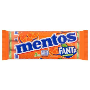 Mentos Fanta Chewy Dragees Orange Flavour 3 x 37.5g