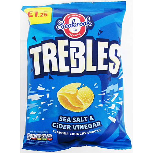 Seabrook Trebles Salt & Cider Vinegar 60g PM £1.25