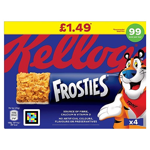 Kellogg's Frosties Cereal Breakfast Bar 10 x 4 pack PMP £1.49
