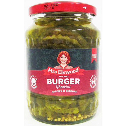 Elswood Burger Gherkins 330g