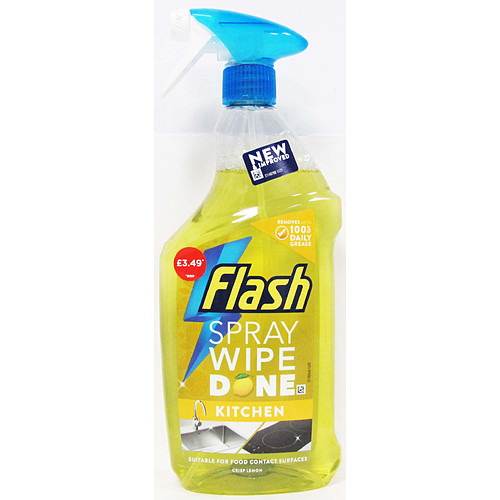 Flash Spary Wipedone Crisp Lemon Kitchen £3.49