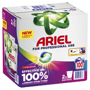 Ariel Professional All-in-1 Pods Washing Detergent Capsules Colour 100 Washes