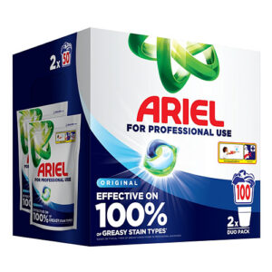 Ariel Professional All-in-1 Pods Washing Detergent Capsules Original 100 Washes, 100kg