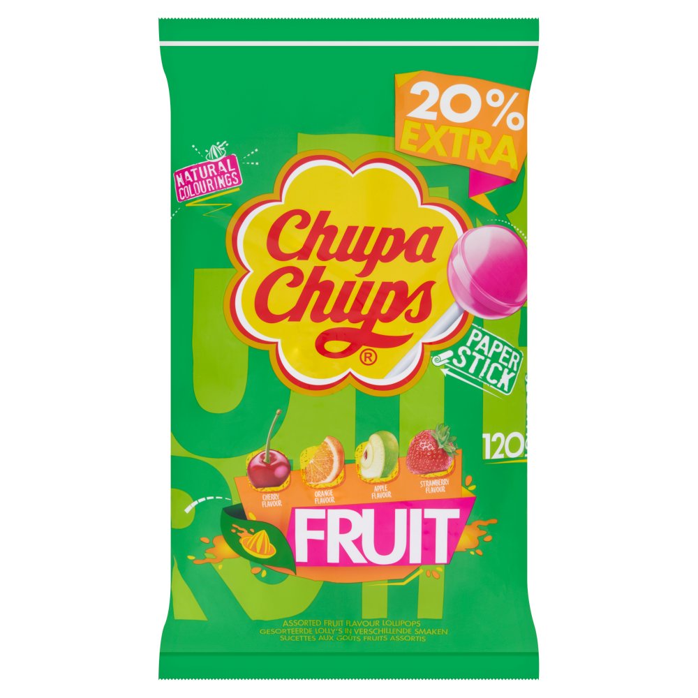 Chupa Chups 120 Fruit Lollipops 1440g