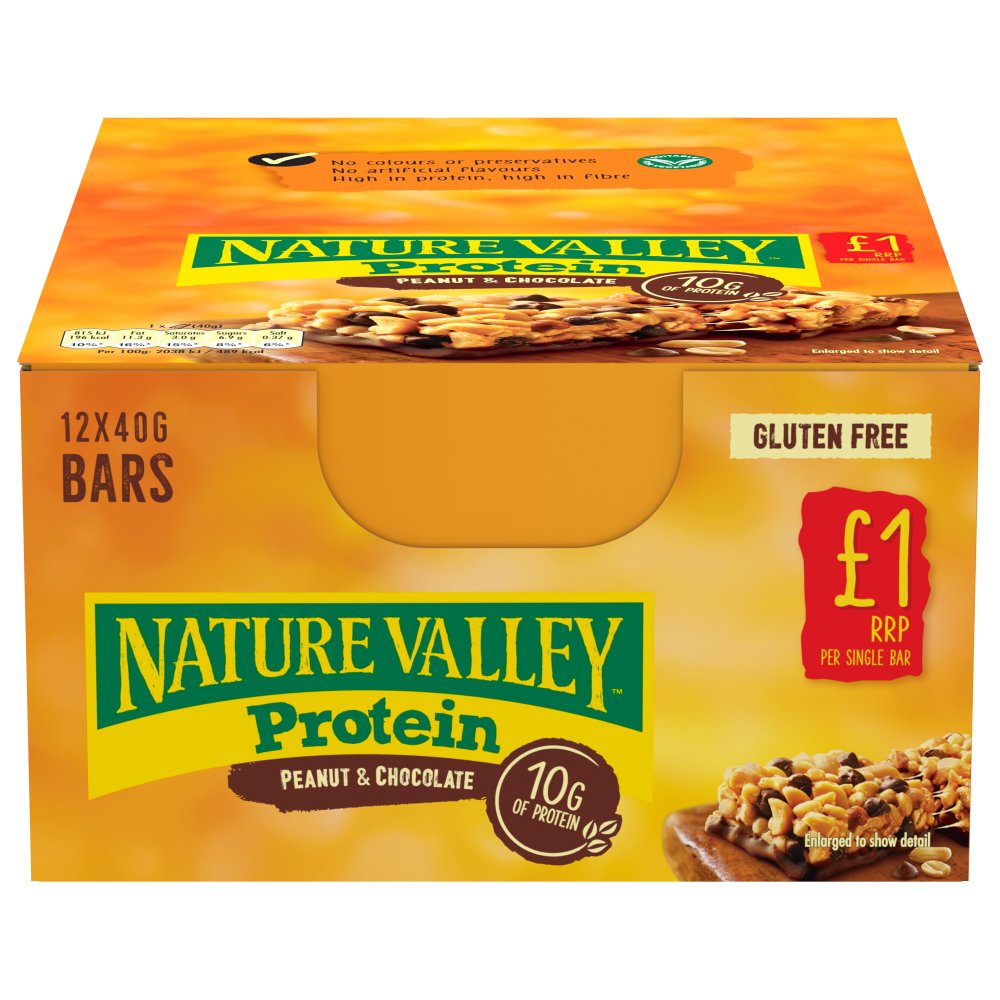 Nature Valley Protein Peanut & Chocolate 12 x 40g (480g)