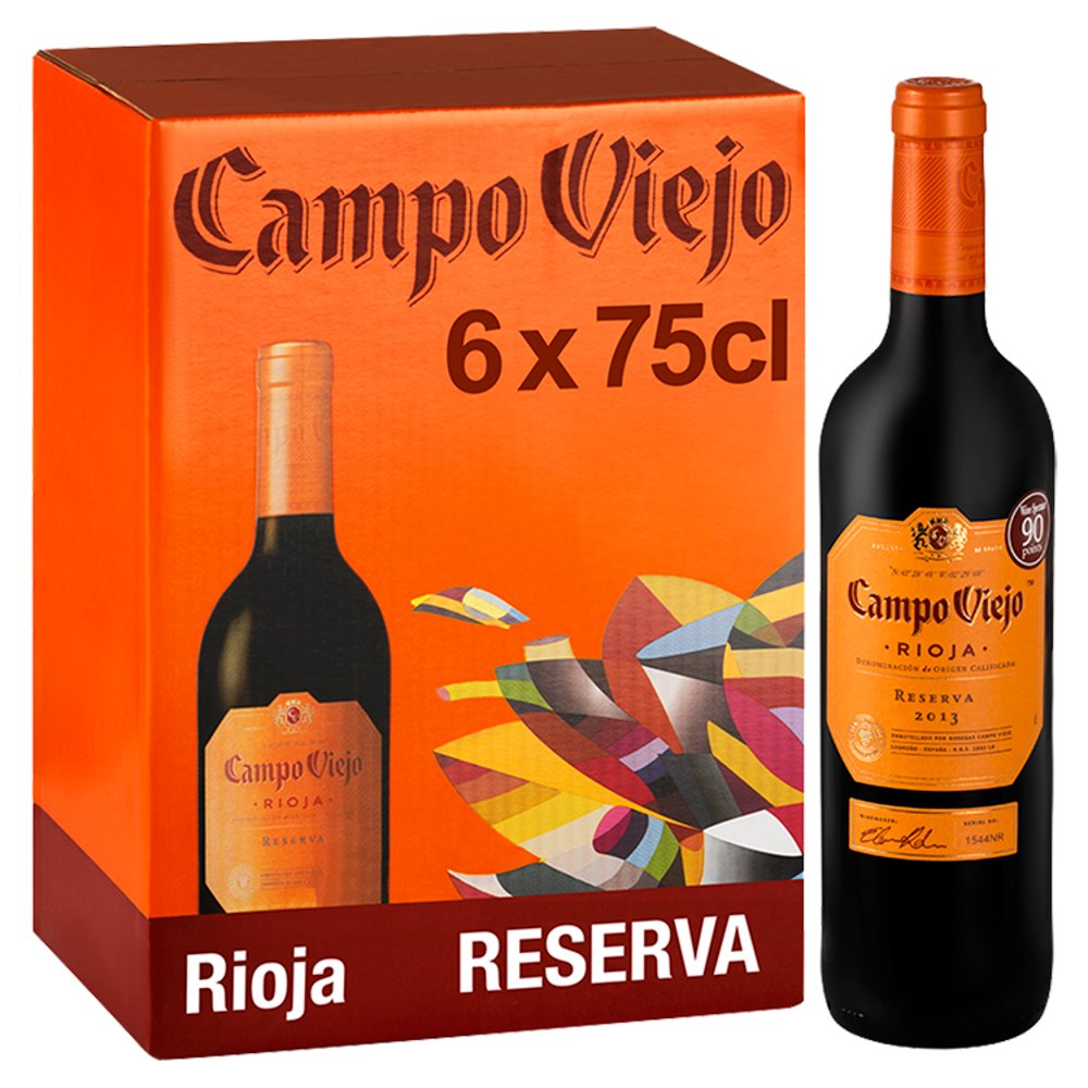 Campo Viejo Rioja Reserva Red Wine 6 x 75cl