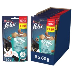 FELIX Goody Bag Seaside Salmon, Pollock and Trout Cat Treats 60g PMP