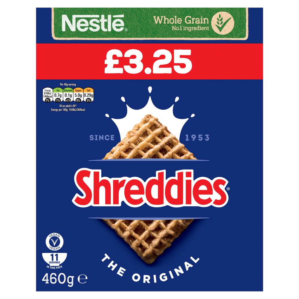 Nestlé Shreddies Original Cereal 460g