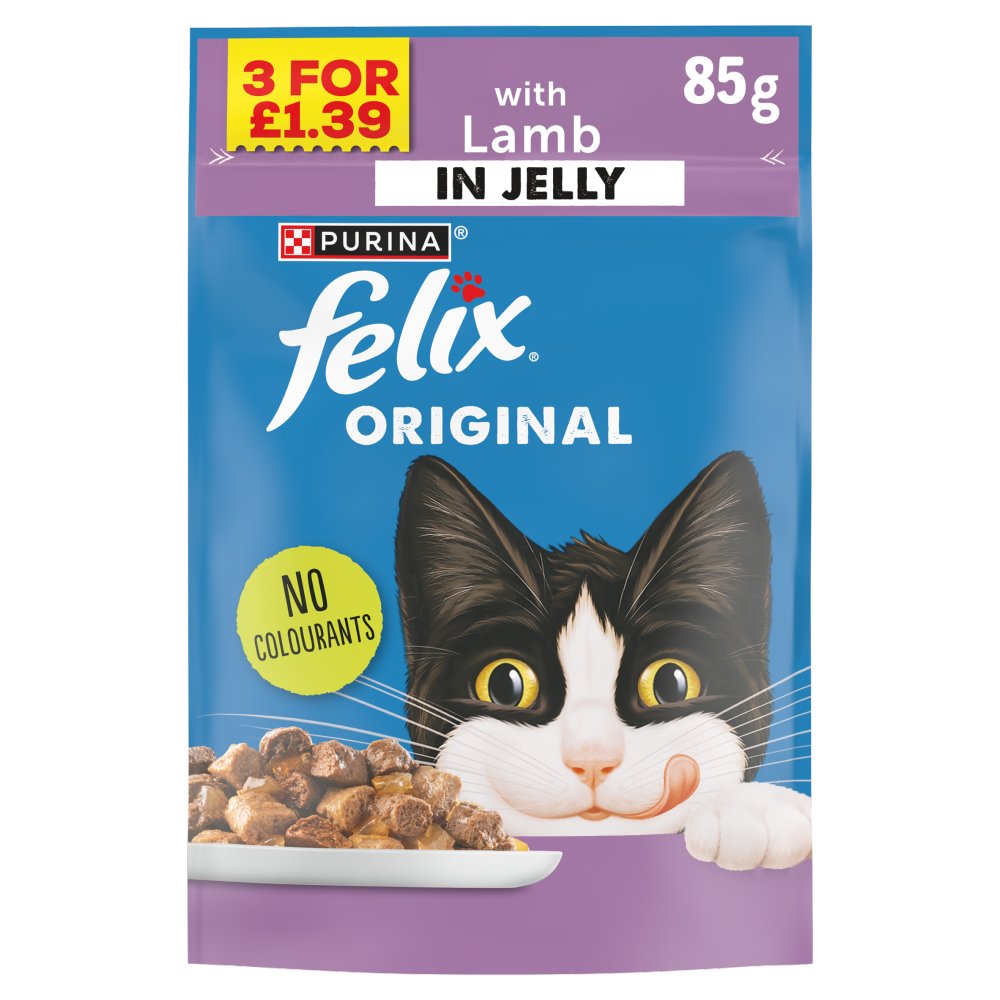 FELIX Original Lamb in Jelly Wet Cat Food 85g PMP