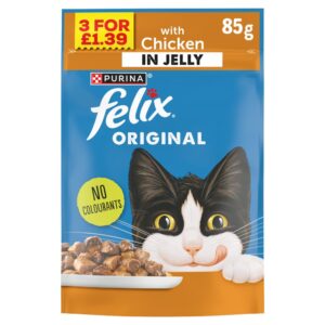 FELIX Original Chicken in Jelly Wet Cat Food 85g PMP
