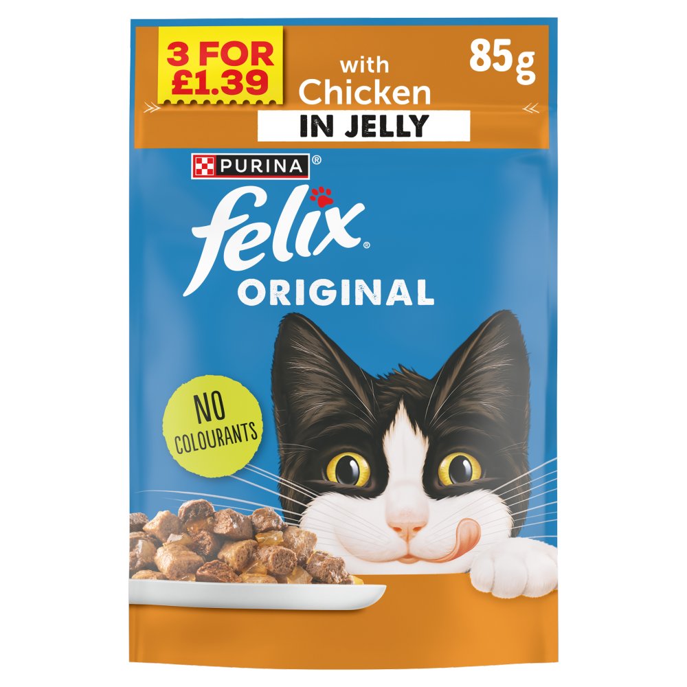 FELIX Original Chicken in Jelly Wet Cat Food 85g PMP