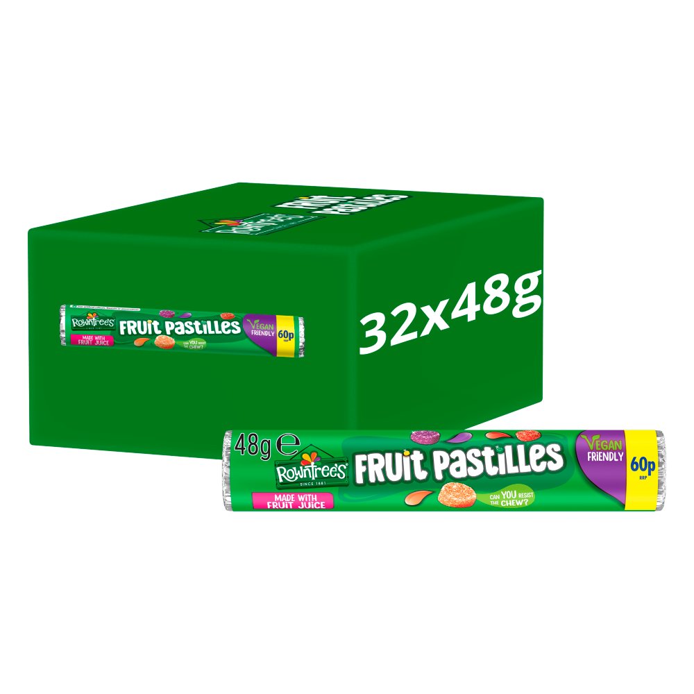 Rowntree's Fruit Pastilles Sweets Tube 48g PMP 60p