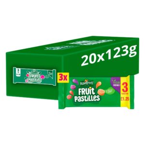 Rowntree's Fruit Pastilles Sweets 3 Pack Multipack 123g PMP £1.25