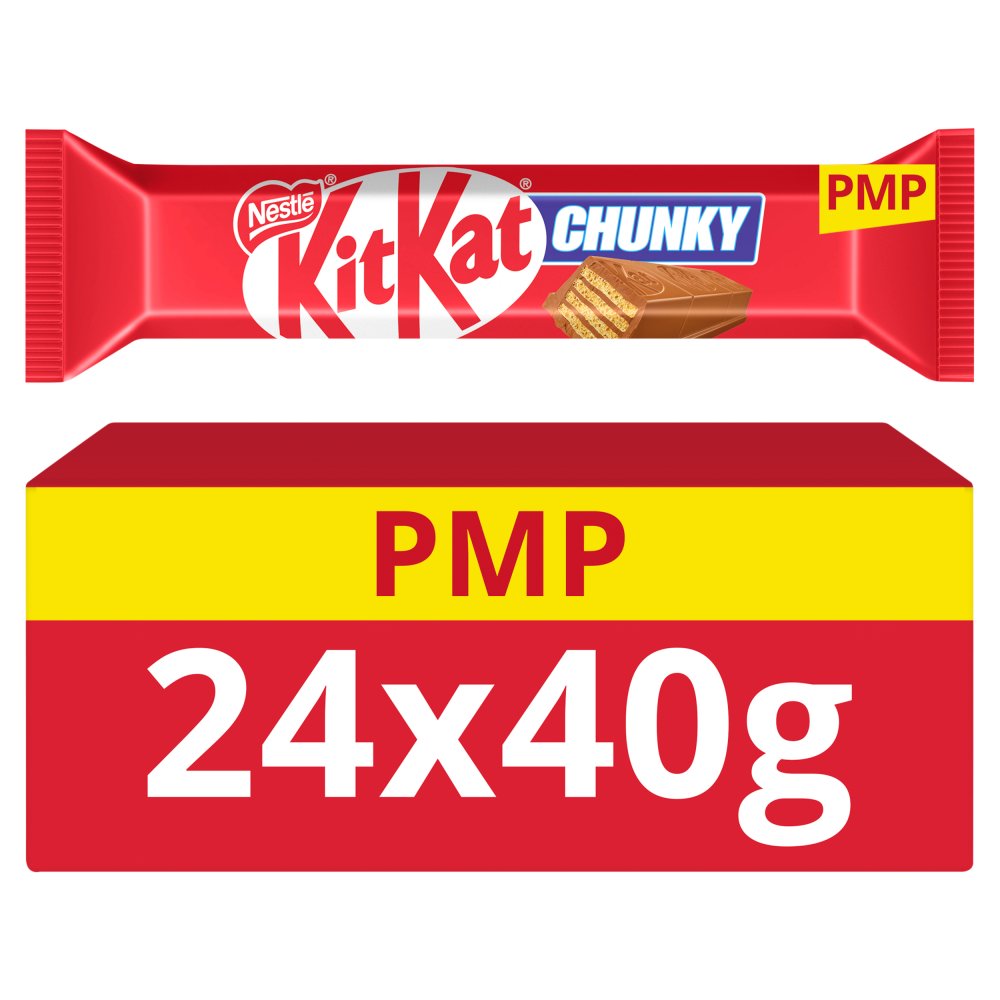 KitKat Chunky Milk Chocolate Bar 40g PMP 75p