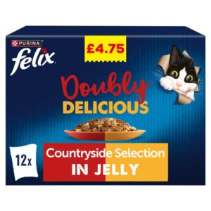 Felix Doubly Delicious Countryside Selection in Jelly 12 x 85g (1.02kg)