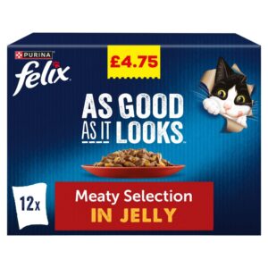 Felix As Good As It Looks Meaty Selection in Jelly 12 x 85g (1.02kg)