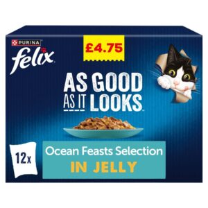 Félix As Good As It Looks Ocean Feasts Selection in Jelly 12 x 85g (1.02kg)