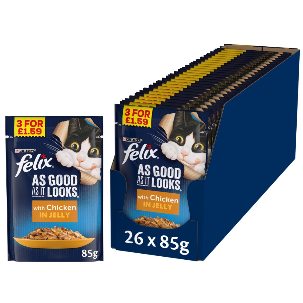 Felix As Good As It Looks with Chicken in Jelly 85g