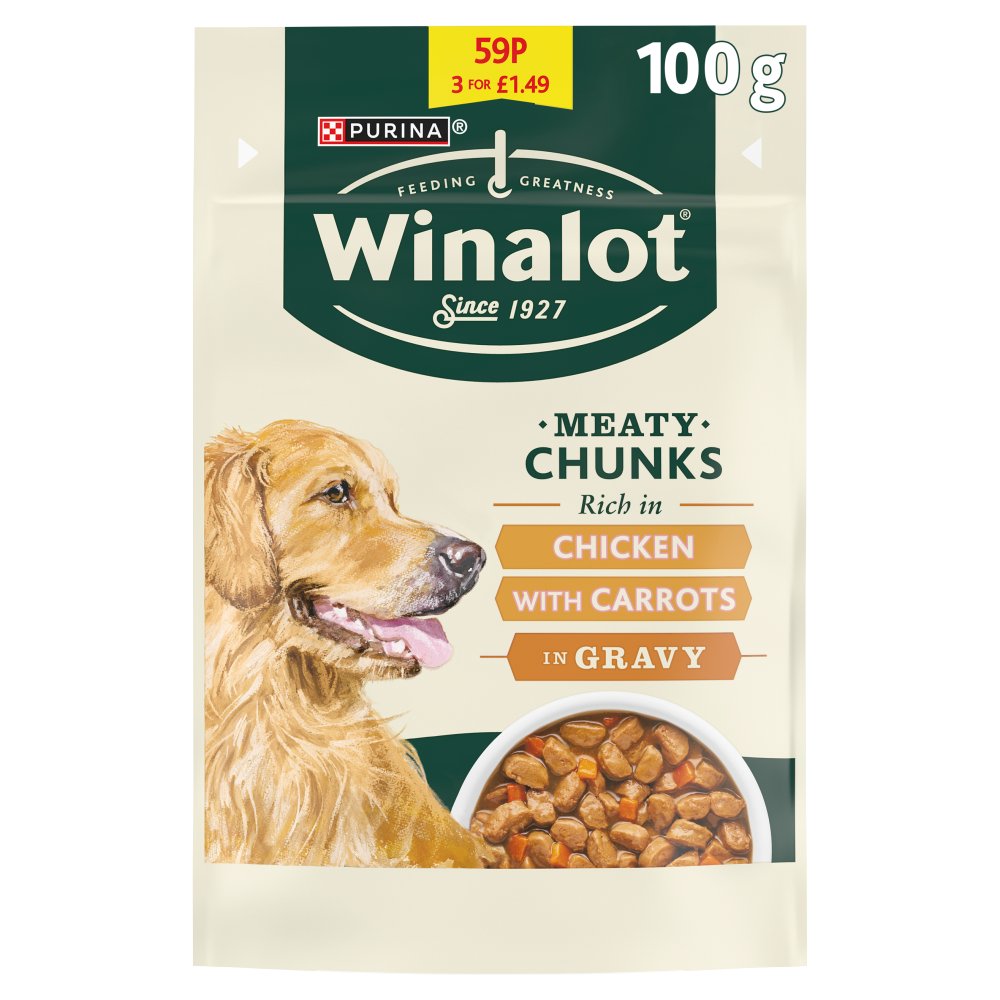 WINALOT Meaty Chunks in Jelly Chicken 100g PMP