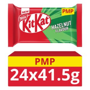 KitKat 4 Finger Hazelnut Chocolate Biscuit Bar 41.5g PMP 75p