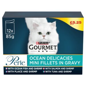 Gourmet Perle Ocean Delicacies Mini Fillets in Gravy 12 x 85g (1020g)