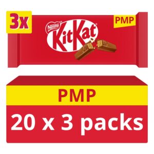 KitKat 4 Finger Milk Chocolate Biscuit Bar 3 Pack Multipack 124.5g PMP £1.50