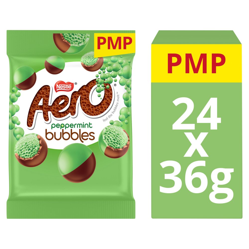 Aero Bubbles Peppermint Chocolate Sharing Bag 80g PMP £1.50