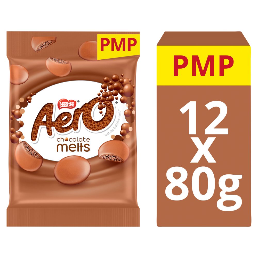 Aero Melts Milk Chocolate Sharing Bag 80g PMP £1.50