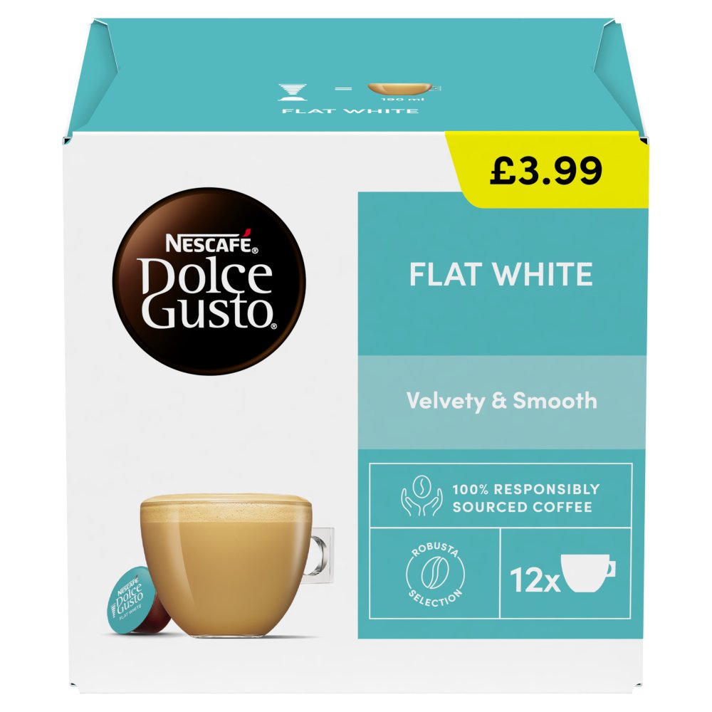Nescafe Dolce Gusto Flat White 12 x 11.7g (140.4g)
