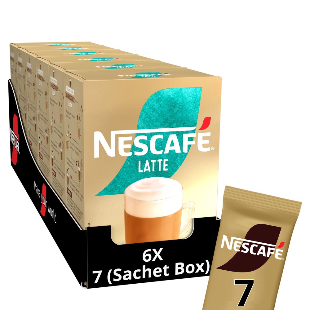Nescafe Latte Instant Coffee 7 x 18g Sachets PMP