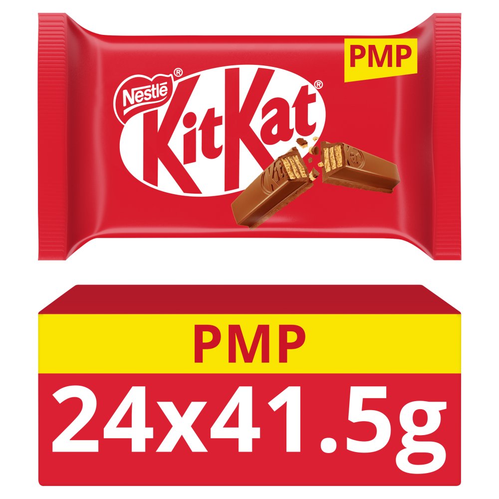 KitKat 4 Finger Milk Chocolate Biscuit Bar 41.5g PMP 89p