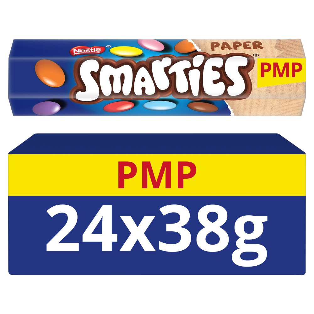 Smarties Milk Chocolate Tube 38g PMP 89p