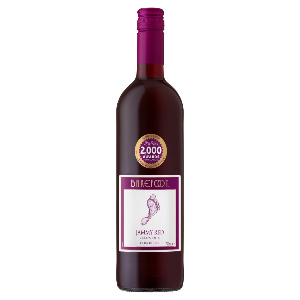 Barefoot Jammy Red Wine 750ml