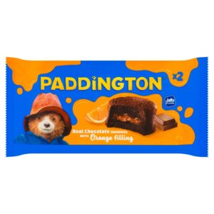 Paddington Real Chocolate Brownies with Orange Filling 75g