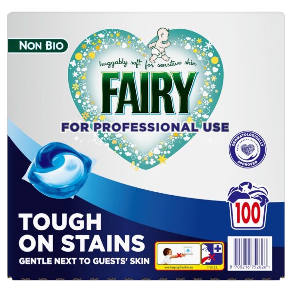Fairy Professional Non-Bio All-in-1 Detergent Pods, 100 Washes