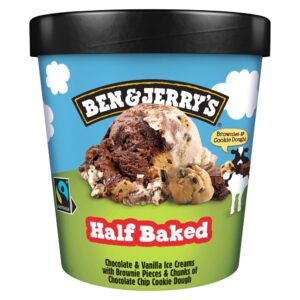 Ben & Jerry's Ice Cream Tub Half Baked 465 ml