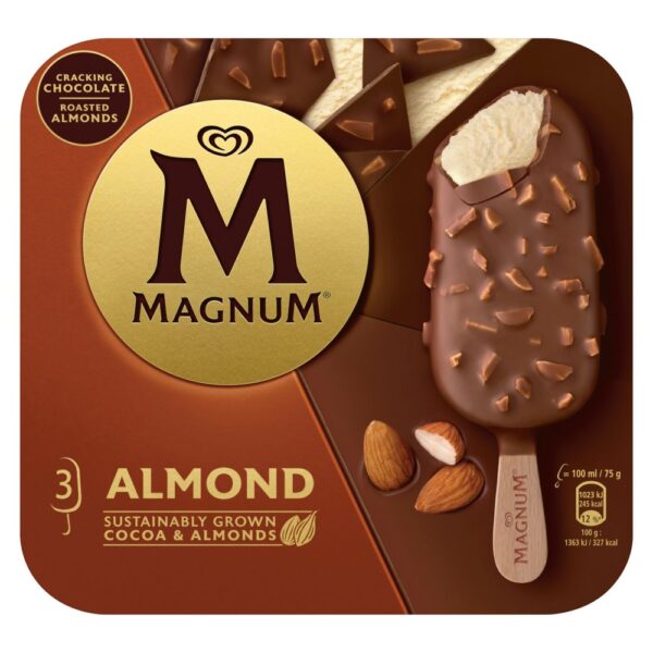Magnum Ice Cream Sticks Almond 3x 100 ml