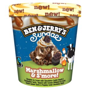 Ben & Jerry's Sundae Ice Cream Tub Marshmallow & S'more 427ml