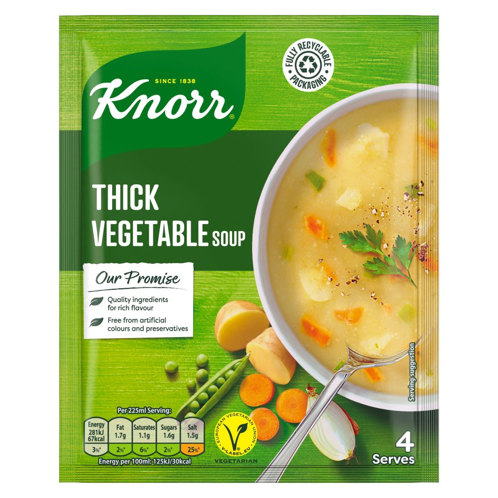 Knorr Dry Packet Soup Thick Vegetable 75 g