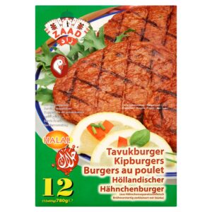 Zaad Chicken Burger 12 x 65g (780g)