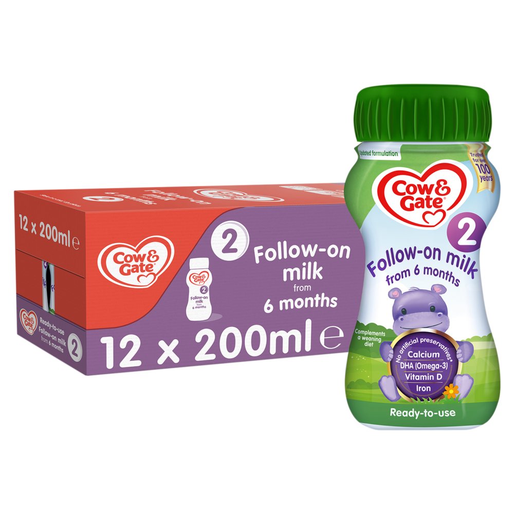 Cow & Gate 2 Follow-On Milk from 6 Months 200ml